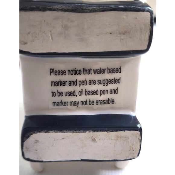 PLACE HOLDERS-Ceramic-Stand Up-Pumpkin Decor-Reusable Erasable Name Area-Set 4 - Picture 5 of 10